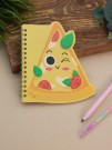 Блокнот на спирали (B6) "Pizza", yellow (13*18)