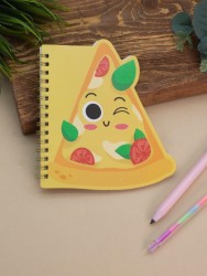 Блокнот на спирали (B6) "Pizza", yellow (13*18)