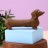 Мялка - антистресс «Stretchy dachshund», brown