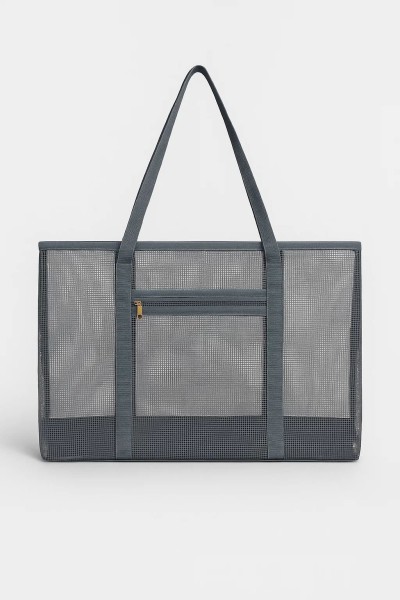 Сумка шоппер "Transparent", gray (47*12*29.5 см) 