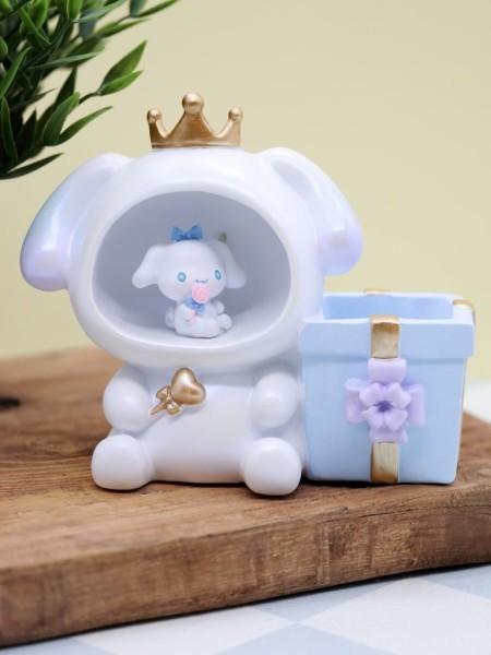Ночник - подставка для канцелярских принадлежностей «Bunny princess», blue (17 см), пластик 