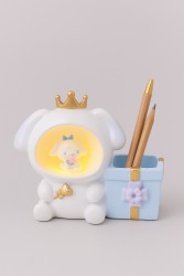 Ночник - подставка для канцелярских принадлежностей «Bunny princess», blue (17 см), пластик