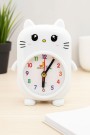 Часы-будильник «Smart cat», white (14,5х10,5 см)