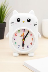 Часы-будильник «Smart cat», white (14,5х10,5 см)