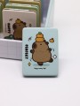 Зеркало раскладное "Capybara", голубое, 8*6 см