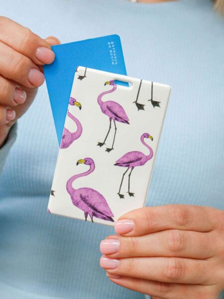 Держатель для карт «Purple flamingo» (6,5 х 10,4 см) 