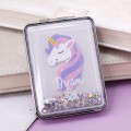 Зеркало-шейкер раскладное "Sparkles unicorn", white (8*6 см)
