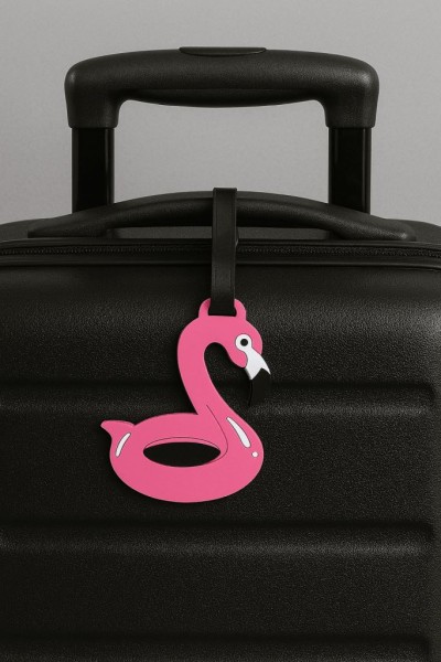 Бирка для багажа "Flamingo", pink 