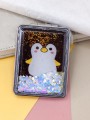 Зеркало-шейкер раскладное "Animal penguin", black (8*6 см)