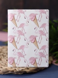 ОБЛОЖКА ДЛЯ ПАСПОРТА Flamingo Ice cream, плотность 600 мкм