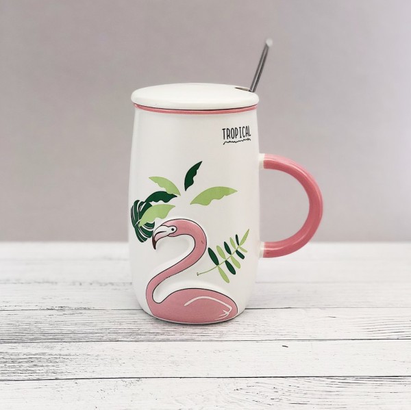 Кружка "Flamingo tropical" (500ml) 