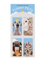 Набор магнитных закладок "Funny Pets", 4 шт., 35х70 мм