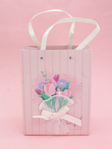 Пакет подарочный «Festive», bouquet (18*23*10) 