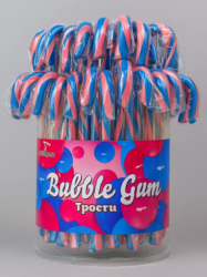 Леденцы S.L."Трость Bubble Gum" (шоубокс - 60 шт.)