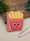 Блокнот на спирали (B6) "French fries", red (13*18)