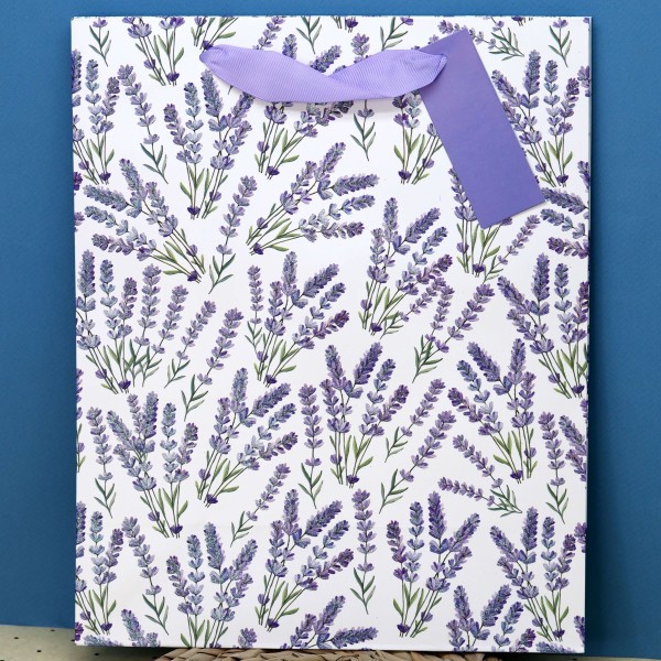 Пакет подарочный (M) «Lavender 4», (26*32*12.5) 