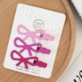 Набор заколок для волос GIRLY 3 шт. "Elegant bows", pink