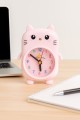 Часы-будильник «Smart cat», pink (14,5х10,5 см)