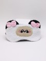 Маска для сна гелевая "Curly cuties", white