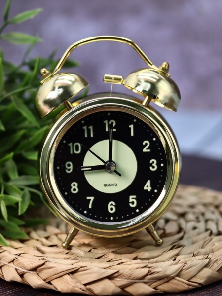 Часы-будильник «ChronoRise», gold (12,5х9 см) 