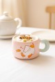 Кружка «Cat loves baking», a piece of bread (450 ml)