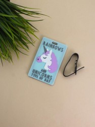 Бирка для багажа "Unicorn rainbows"