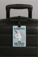 Бирка для багажа "Unicorn rainbows"