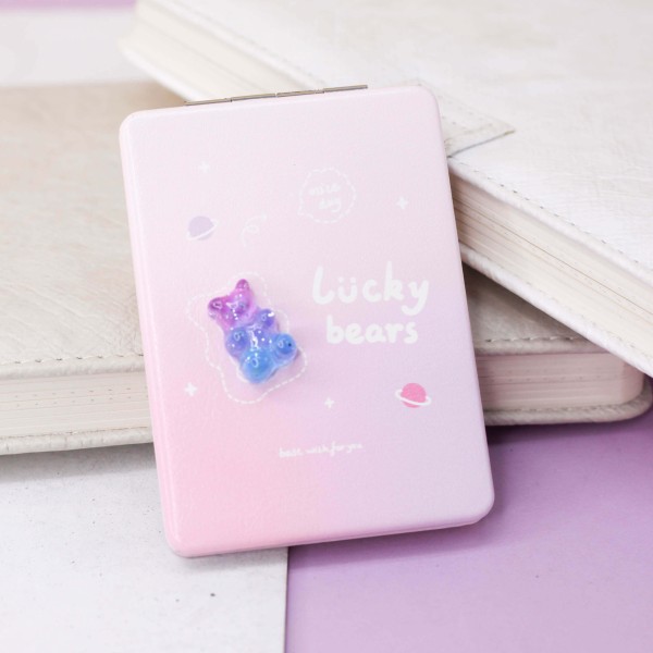 Зеркало "Lucky bears", purple 