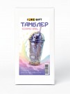 Тамблер iLikeGift "Cosmo girl", purple (450 ml)