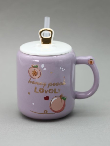 Кружка «Lovely peach», purple (400 ml) 