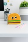 Блокнот на спирали (B6) "Cheeseburger", yellow (13*18)