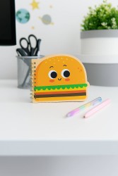 Блокнот на спирали (B6) "Cheeseburger", yellow (13*18)