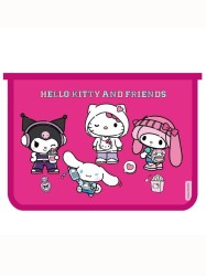 Папка для тетрадей А4 "Куроми friends", пластик, на молнии (24,5*34*1)