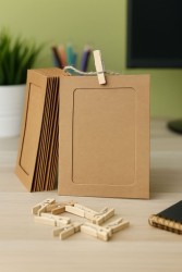 Крафтовые фоторамки «Classic», kraft, 9.4*11.4 см