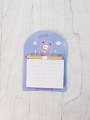 Магнитный блок для записей с карандашом «Nice bear», blue, 10х14 см