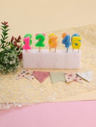 Набор свечей 10 шт. "Numbers 0-9", (8 см)