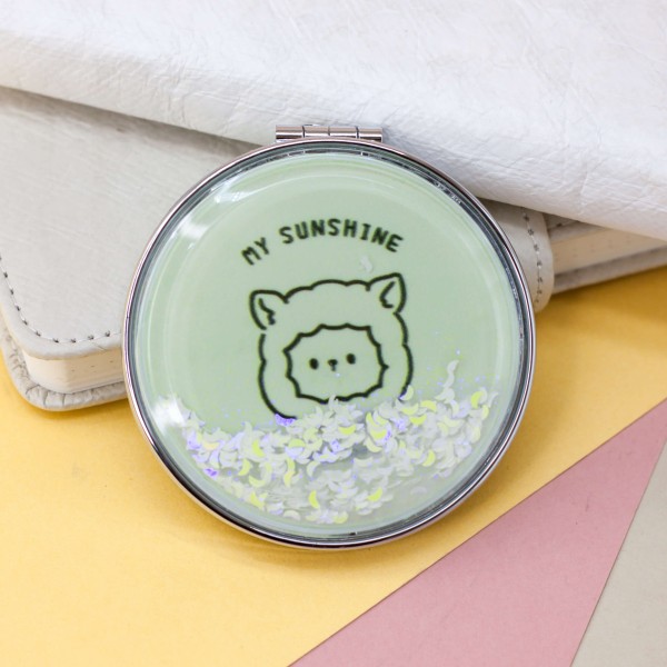 Зеркало "Head cat", green 