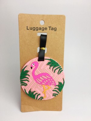 Бирка для багажа "Розовый фламинго"