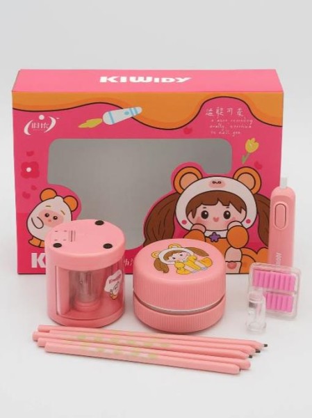 Электрический канцелярский набор "Boys&Girls", pink 