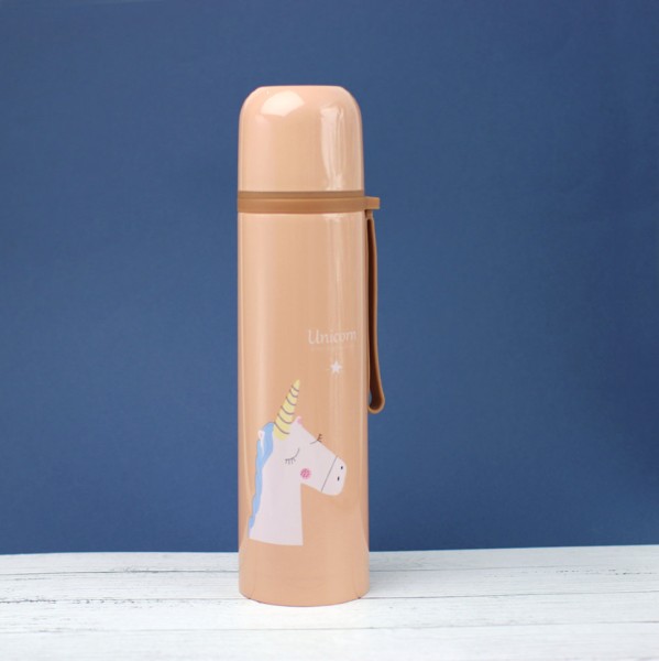 Термос "Unicorn", brown (500ml) 