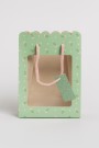 Пакет подарочный «Craft flowers», green (18*23*10)