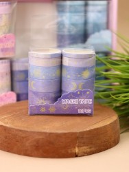 Набор декоративного скотча 10 шт. "Night magic", blue