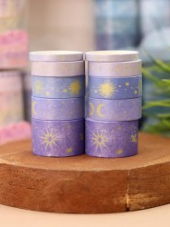 Набор декоративного скотча 10 шт. "Night magic", blue