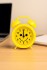 Часы-будильник «SMILE», yellow (13,5х10,5 см)