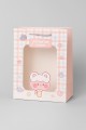 Пакет подарочный (M) "Lovely animals, plaid", pink (33*25*12)