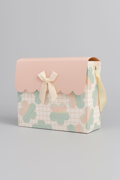 Пакет подарочный «Flower bag», pink (24.5*19.5*9.5) 