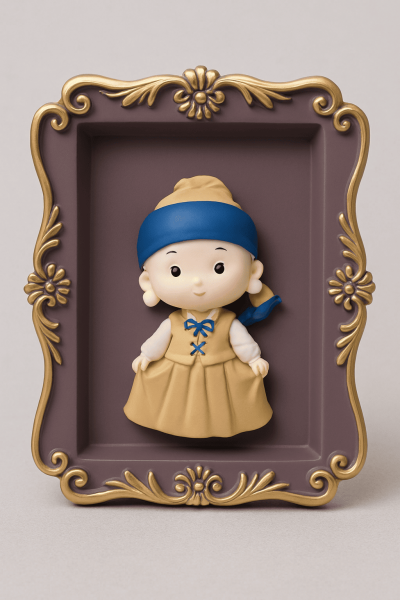 Подставка для канцелярских принадлежностей «Girl with a pearl earring», brown 
