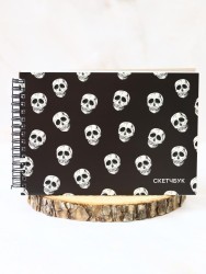 Скетчбук «Skulls», 14х20 см,  плотность 100 гр