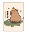 Зеркало раскладное "Capybara", беж, 8*6 см