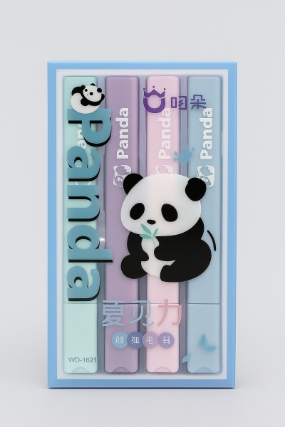 Набор маркеров-текстовыделителей 4 шт "Panda", blue 